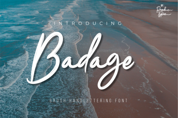 Badage: A Flowing Handwritten Font
