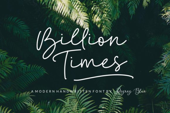 Billion Times Font Review