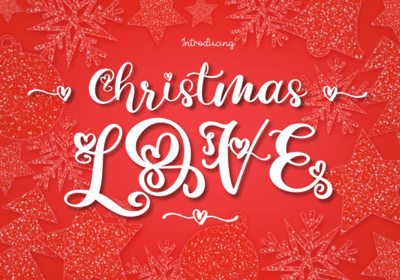 Christmas Love Font for Holiday Marketing