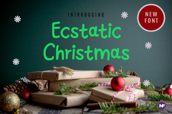 Ecstatic Christmas Font for Festive Design