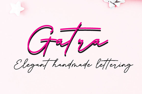 Gatra: A Stylish Handwritten Font