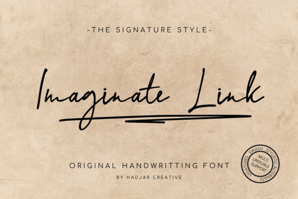 Imaginate Link Font for Creative Projects
