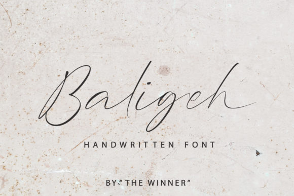 Introducing Baligeh, a Handwritten Font