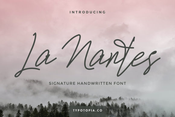 La Nantes: A Handwritten Font for Elegant Design