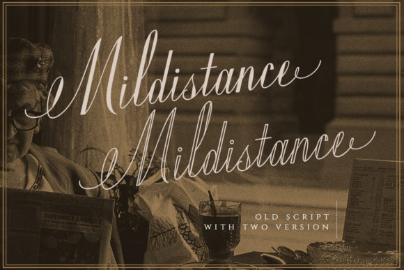 Mildistance: A Nostalgic Script Font
