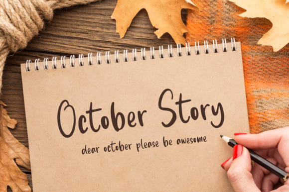 October Story Font for Business
